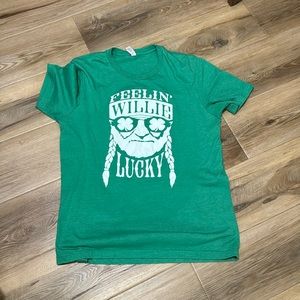 Willie Nelson feeling Willie lucky tshirt
